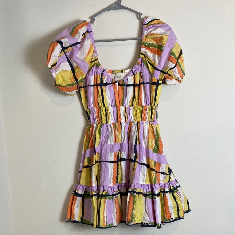 Cleobella lona Mini Dress Saffron Hale Print Size XS